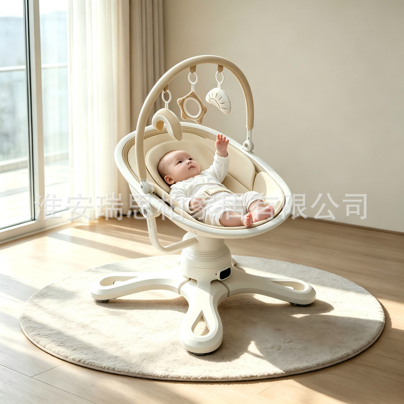 Cross-border e-commerce multifunctional baby rocking chair, electric cradle, smart rocking bed for newborns, soothing chair to help babies fall asleep