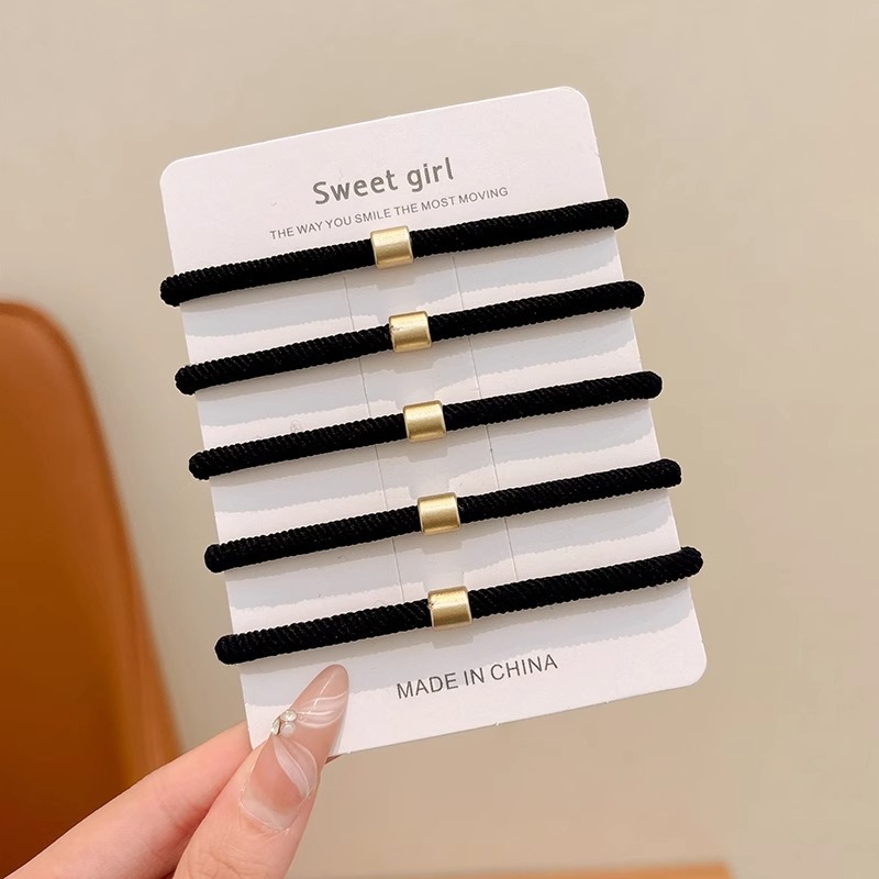 Correa curry para mujeres cuerdas de cabeza de cola de caballo alta anillo de cabello duradero verano 2025 nuevo cabello de alta elasticidad para adultos