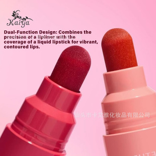 Oem Cross-Border Lipstick Pen Lip Liner Smooth Lip Pencil Delicate Long-Lasting Makeup Natural Cute Heart Press Lip Liner