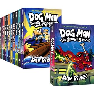 Dog Man Dav Pilkey ��̽����19�� Ӣ���L��ð�U�������b�¹���