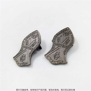 Manufacturer Pin Retro Commemorative Brooch Mold Custom Alloy Brooch Stone Lion European and American Knight Club Badge