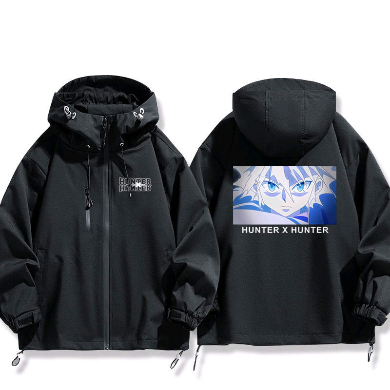 Full-time Hunter Animation Joint Name Surrounding Qixi Suo Xiaojie Rush Clothes Men's Autumn and Winter Jacket Coat Clothes Jacket Full-time Hunter Animation Joint Name Surrounding Qixi Suo Xiaojie Rush Clothes Men's Autumn and Winter Jacket Coat Clothes Jacket