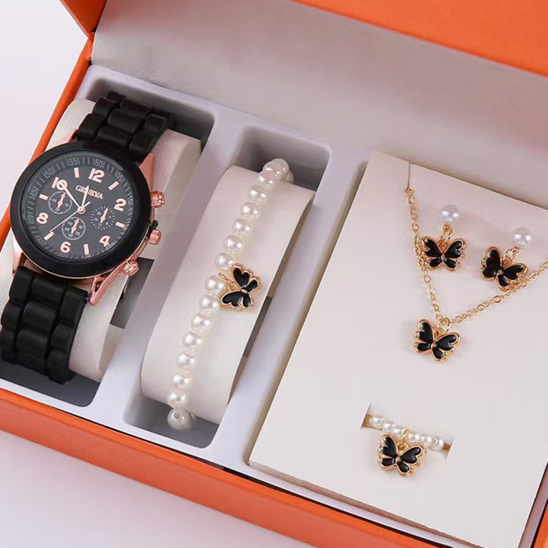 Inventario simple y versátil reloj de moda para mujeres 5pcs / set set de regalos boutique SHEIN más mujeres transfronterizas