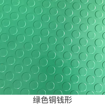 Avtomobil döşəmə paspasları – Tricycle Truck Floor Mat - green-copper-coin-shape-04m-06m-random-color-pattern
