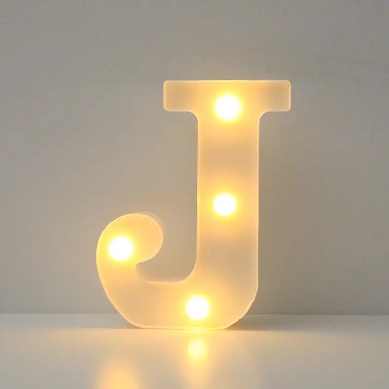 Amazon (16cm) LED blanco inglés número de letras lámpara de cumpleaños propuesta de matrimonio atmósfera lámpara LED lámpara decorativa