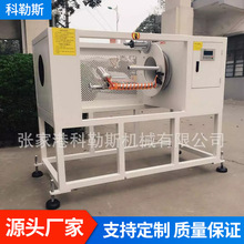 地暖管一出二PVC管材缠膜机 全自动排水管材缠绕机