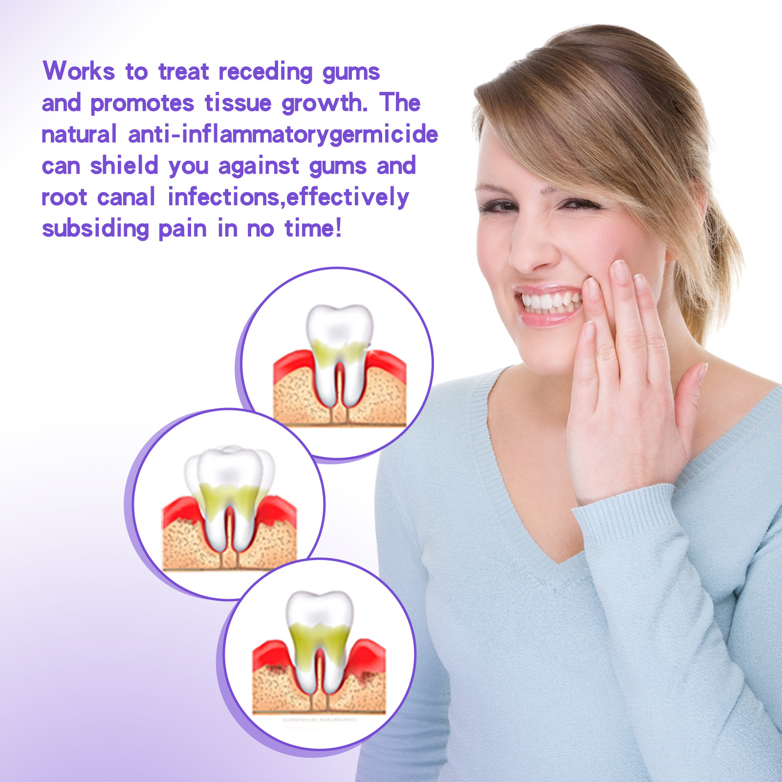 La mousse in schiuma di gomma EELHOE si prende cura delle gengive, pulisce in profondità i denti e lo sporco, pulisce i denti e protegge il dentifricio in mousse_voghion.com