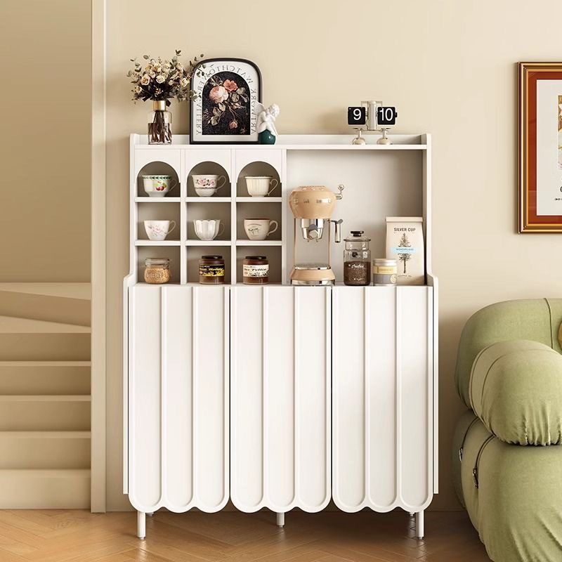 New Arrival Light Luxury Vintage Black Sideboard Small Apartment Living Room Sofa Side Cabinet Modern Simple Coffee Cabinet Tea Cabinet