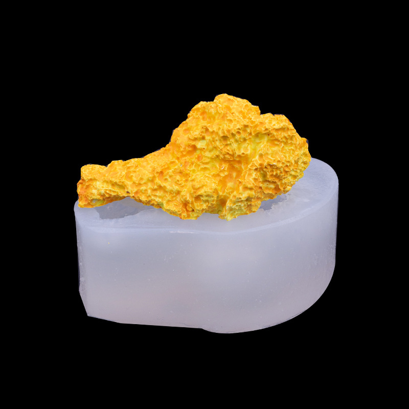 Simulación 3D frito pierna de pollo molde de silicona creativa hornear chocolate decorativo molde vela aromaterapia molde