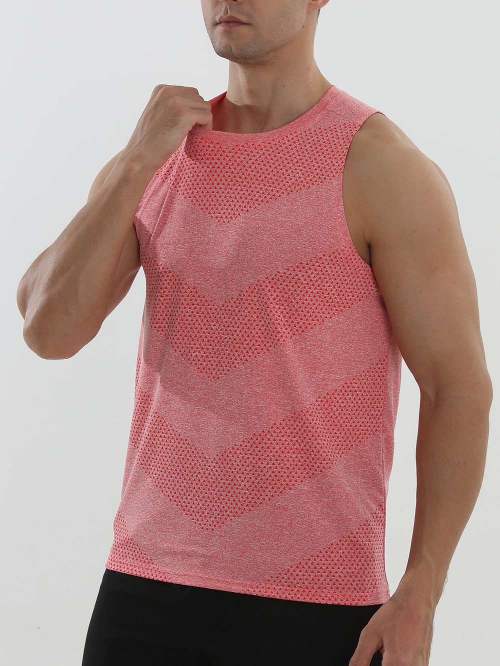 Chalecos de secado rápido para hombres transfronterizos estampados baloncesto de verano corriendo Fitness elasticidad transpirable chalecos de maratón para hombres image 8