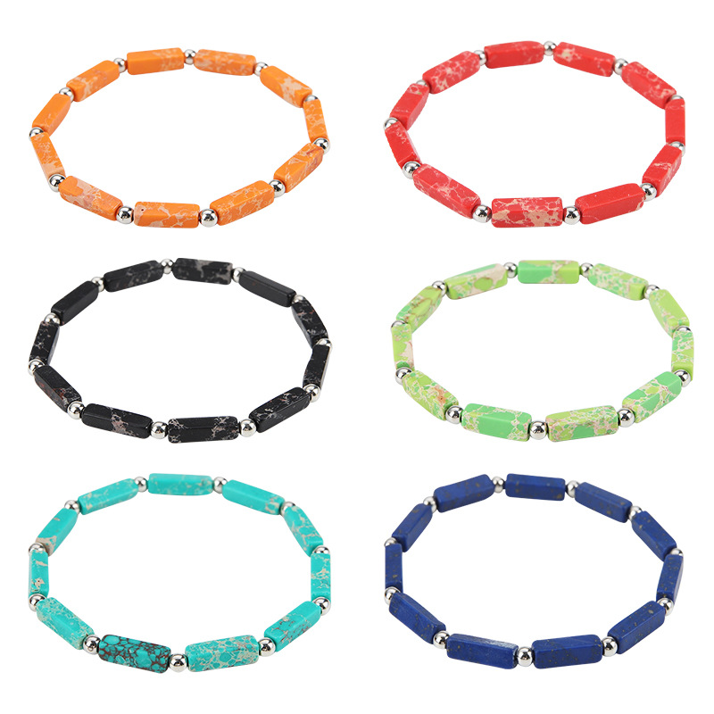 Fashion Geometric Stone Plating Bracelets 1 Piece