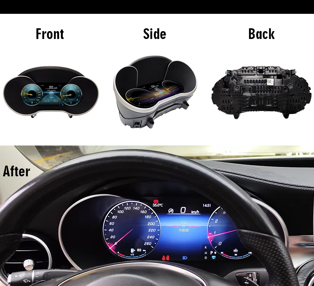 Suitable for Mercedes-Benz Cw205 X253 12.3inch Large-Screen High-Definition Lcd Instrument Panel