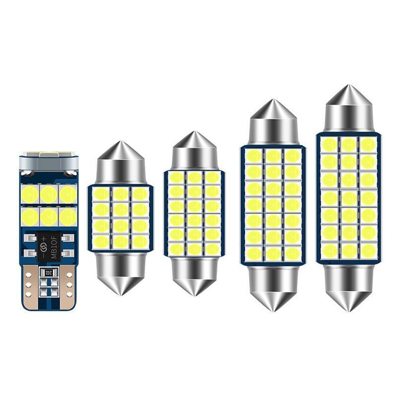 跨境专供 新款高亮 汽车LED阅读灯后备箱牌照双尖灯3030 31mm