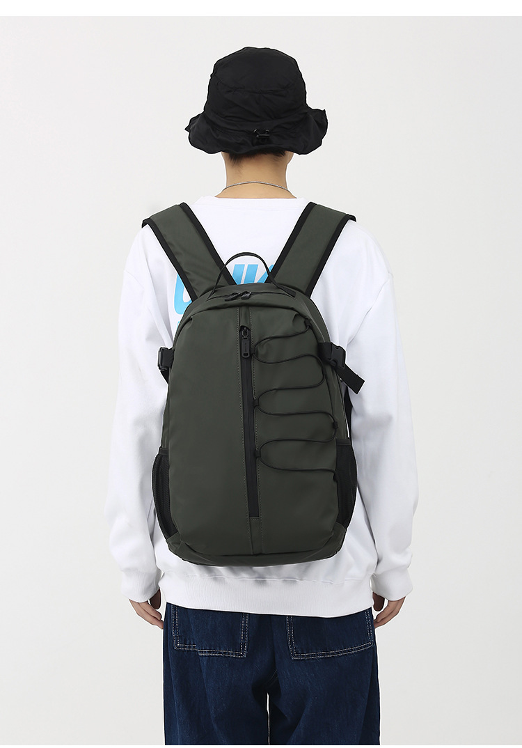 New men's large-capacity backpack, fashionable and simple business computer bag, casual college student travel schoolbag undefined