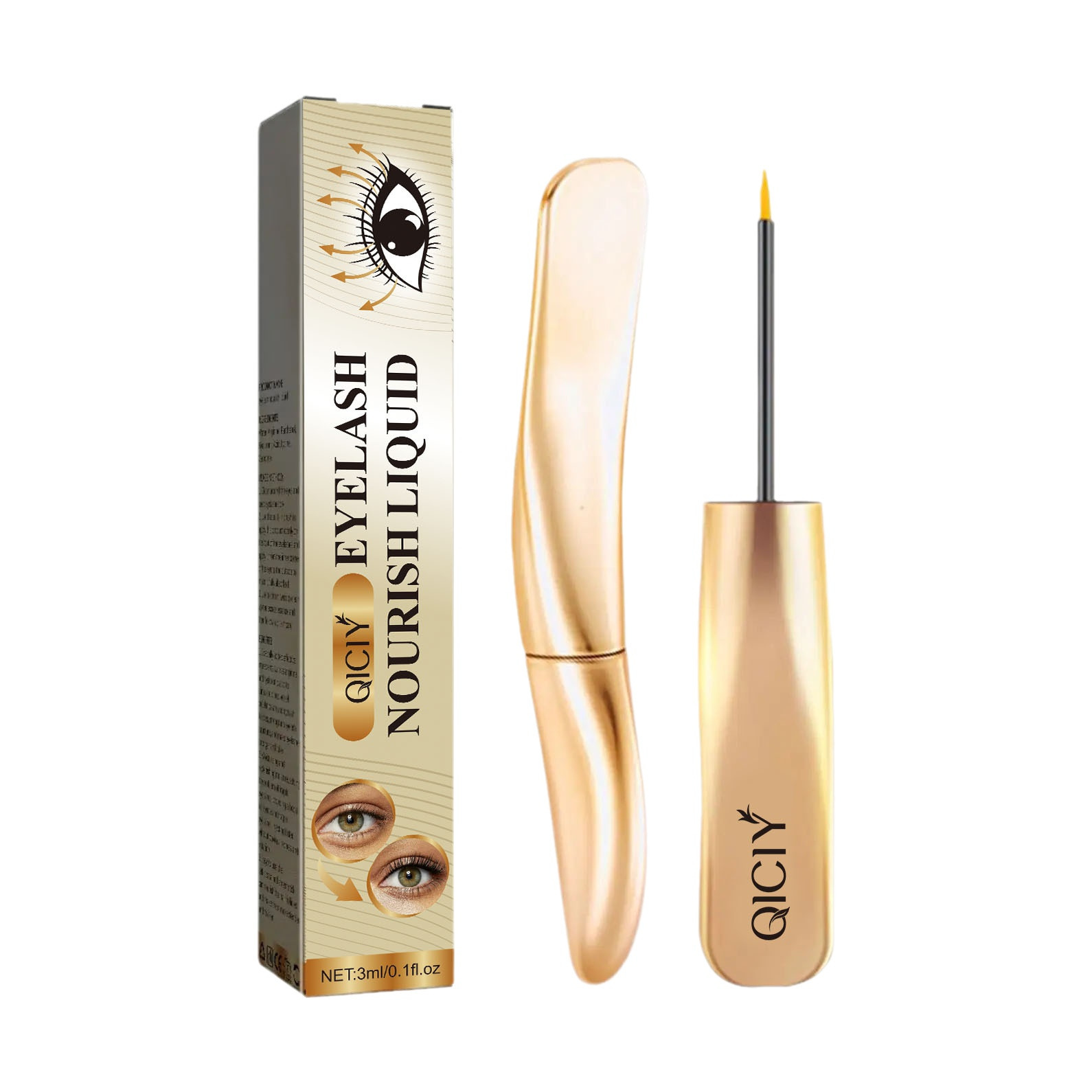 solução nutritiva líquida para cílios é suave e não irritante para as sobrancelhas, cílios esparsos e reparadores solução nutritiva_voghion.com