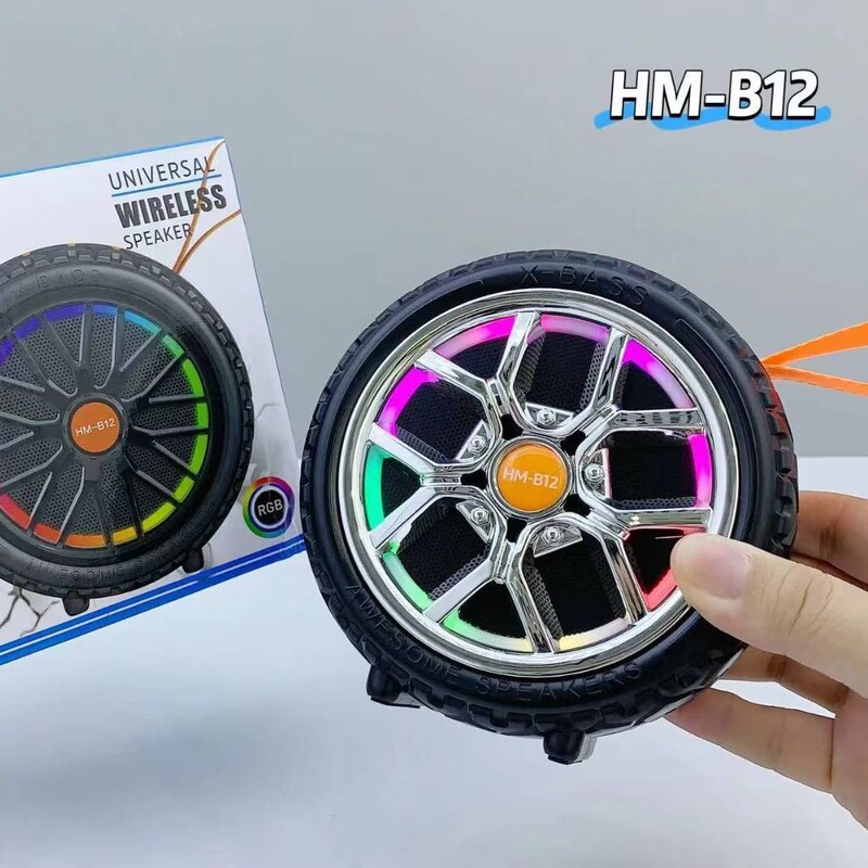 クロスボーダー新 B12 ホイールワイヤレス Bluetooth スピーカーカラフルなライト TWS オーディオポータブルカードミニ小型スピーカー|undefined
