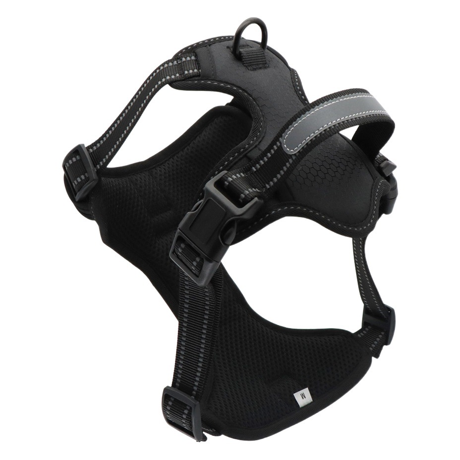 Suministros para mascotas transfronterizos pecho de perro y correa de cuerda de tracción trasera rejilla de fútbol pecho reflectante a prueba de explosiones y Cuerda de perro para caminar hacia atrás