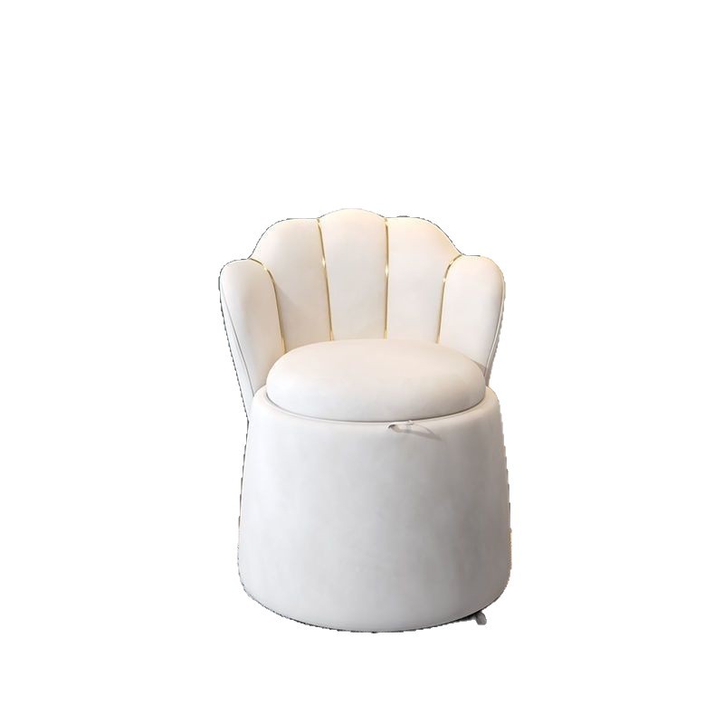 Nuevo tipo de silla de maquillaje de lujo ligero hogar dormitorio respaldo silla de almacenamiento silla de maquillaje