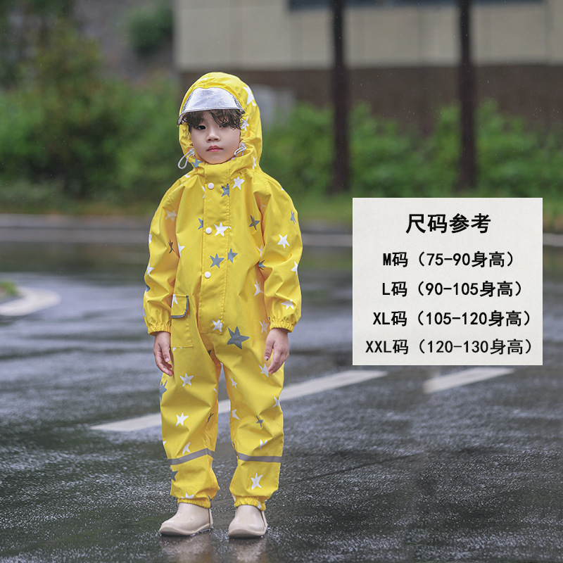 Kuling 子供用ワンピースレインコート幼稚園特別な男の子と女の子の屋外新しいスーツ全身保護|undefined