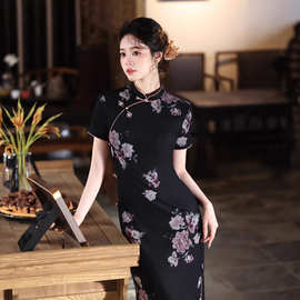 旗袍2026年新款复古民国蚀骨中国风年轻款少女日常国潮改良连衣裙