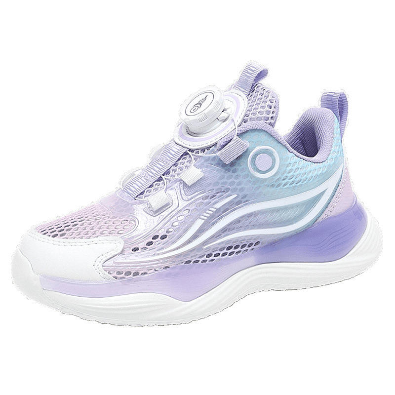 Zapatos de niña zapatos de papá 2025 verano nuevos zapatos deportivos para niños zapatos de malla transpirables para niñas zapatos para correr ligeros