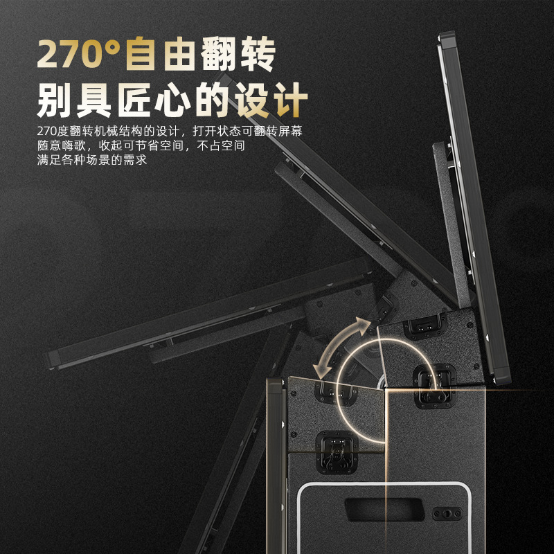 Opole-altavoz móvil de alta potencia para exteriores, karaoke con pantalla grande, audio para baile cuadrado, canto, todo en uno