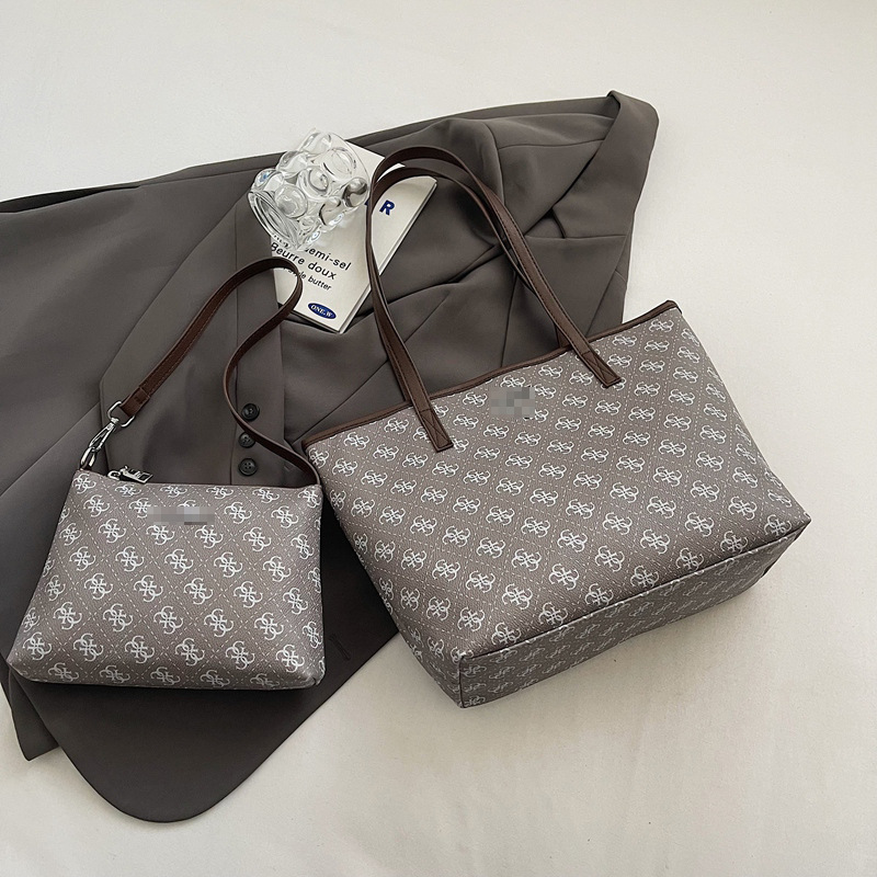 Bolso de dos piezas 2024 nuevo bolso de hombro de cercanías con estampado retro Tendencia bolso de alta capacidad Bolsos transfronterizos