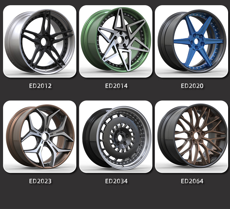 Enzhiwei Forged Car Wheel Rims 18-24.1inch One-piece wheel rims suitable for various car modifications, supplied by manufacturers for cross-border trade
