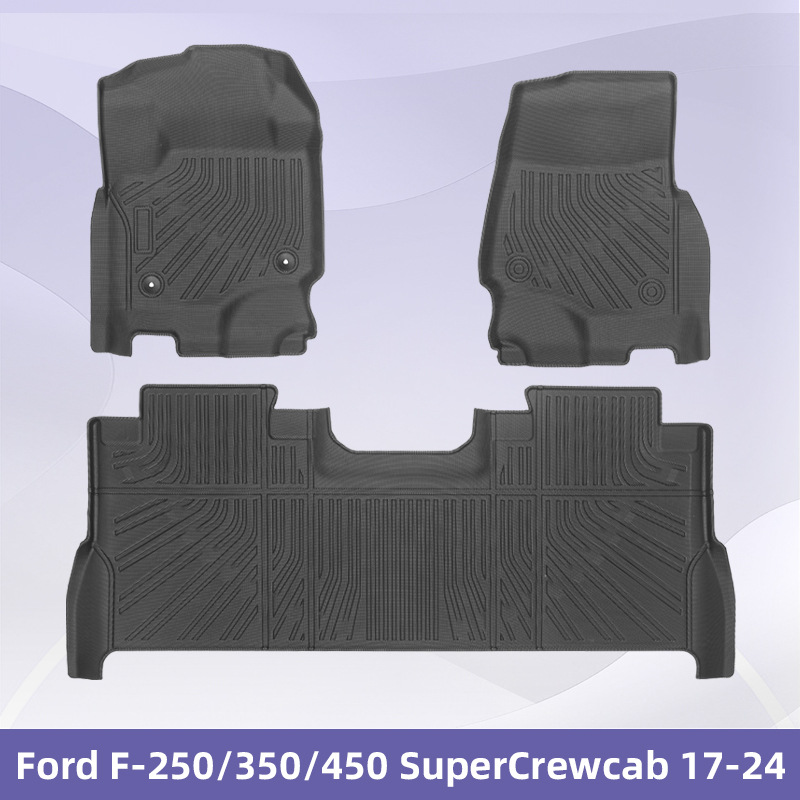 Para F - 250 / 350 / 450 SuperCrewcal 2017 - 2024 3D TPE para todo el tiempo