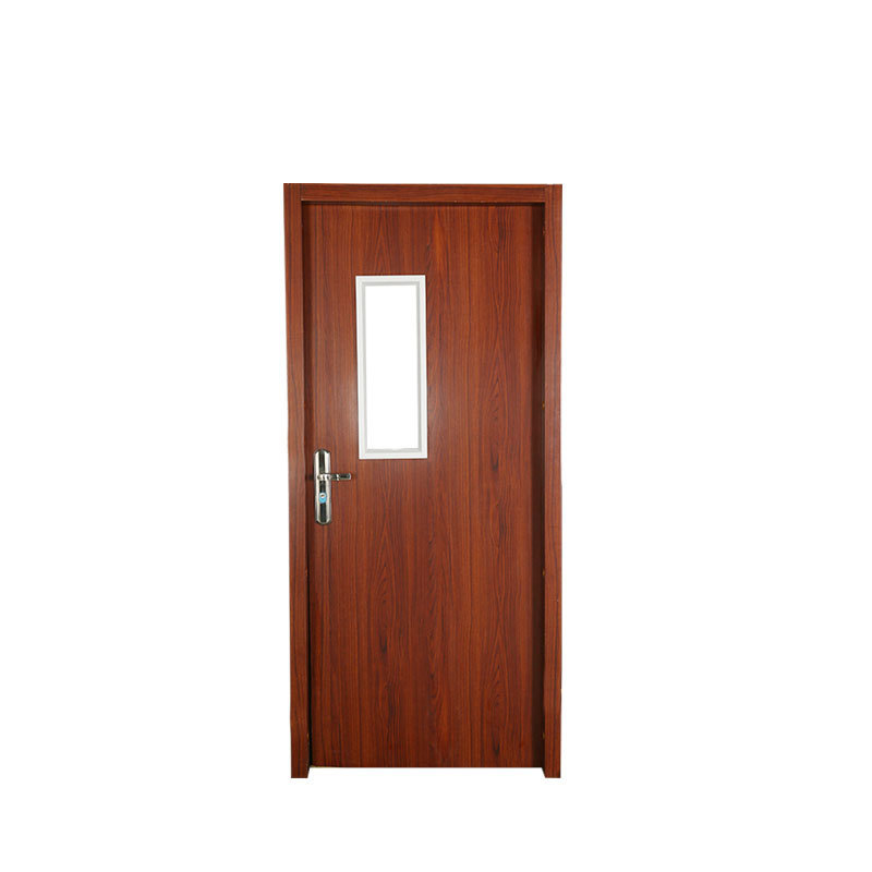Puerta de madera compuesta de PVC sin pintura ecológica de la escuela de ingeniería de reasentamiento de la casa de reubicación edificio de oficinas puerta de jardín de infantes