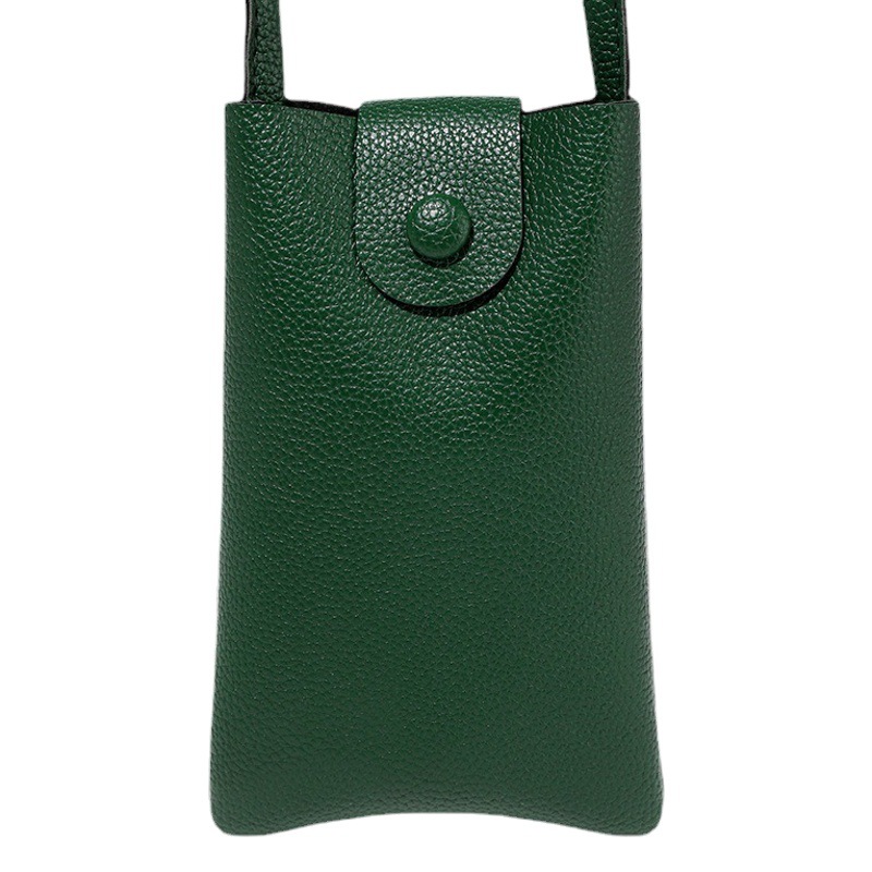 Bolsas de comercio exterior nuevo bolso de mujer estilo japonés y coreano con textura bolsa de mensajero diseño de nicho bolso de cuero suave bolso de teléfono al por mayor