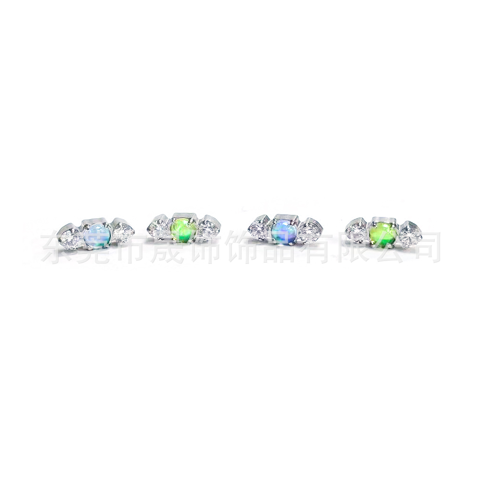 F136 Titanium Alloy 澳宝糖果 Ear Stud Studded 欧泊 Helix Cartilage Stud G23 Titanium Internal Thread Labret Stud Piercing Jewelry