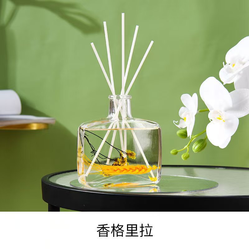 永生花简约无火藤条香薰卫生间空气清新液体厕所卧室家居干花摆放|undefined