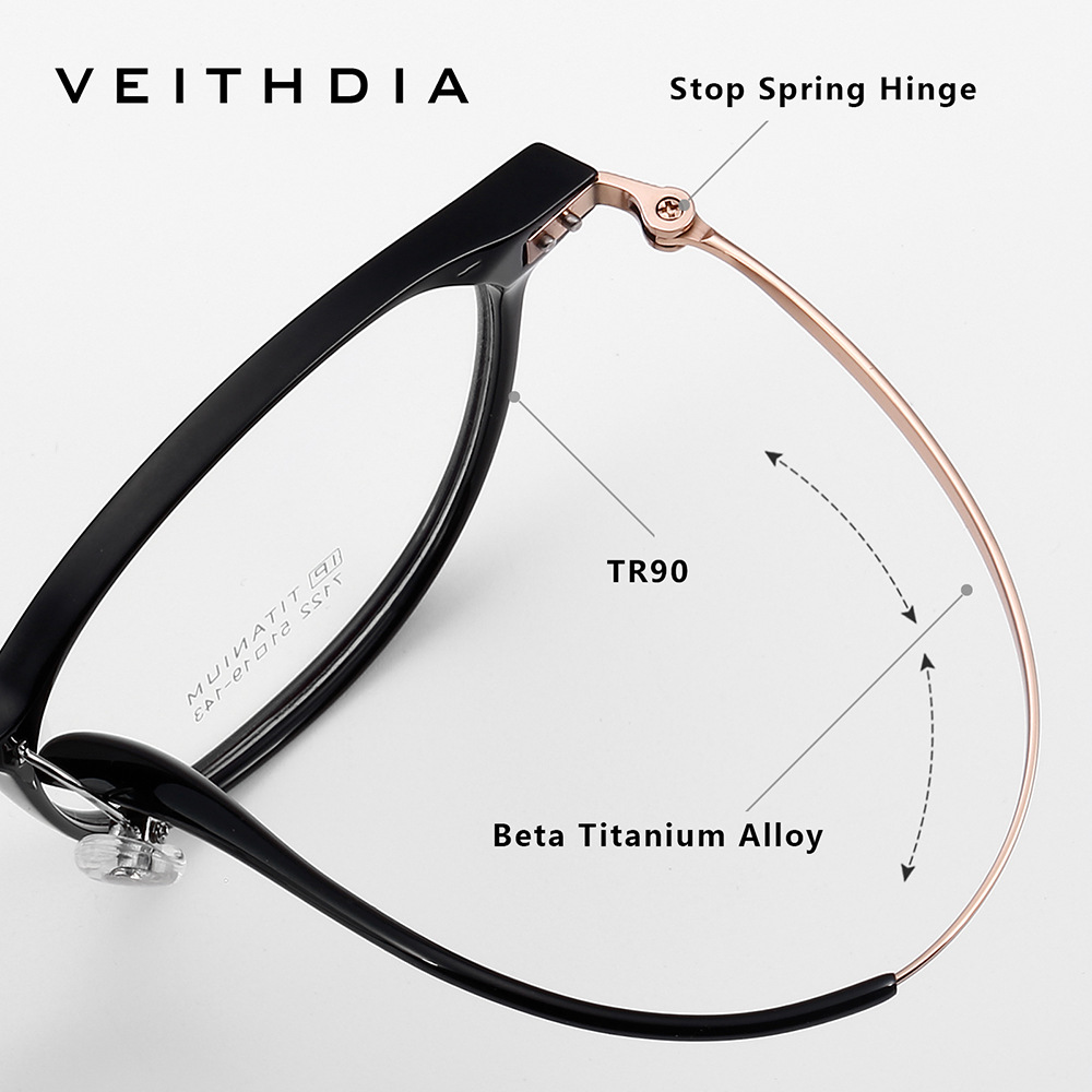 Pie de titanio puro marco de espejo de miopía óptica retro marco de ojo para hombres y mujeres puede estar equipado con grado al por mayor 7122