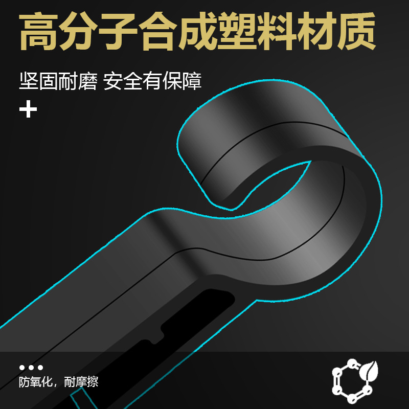 In stock helmet headlamp buckle fixed anti-slip buckle plastic hook buckle headlamp with hook factory wholesale