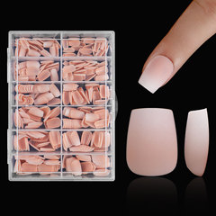 裸粉漸變短芭蕾秋日穿戴甲可拆卸穿戴美甲甲片秋冬新款假指甲貼片