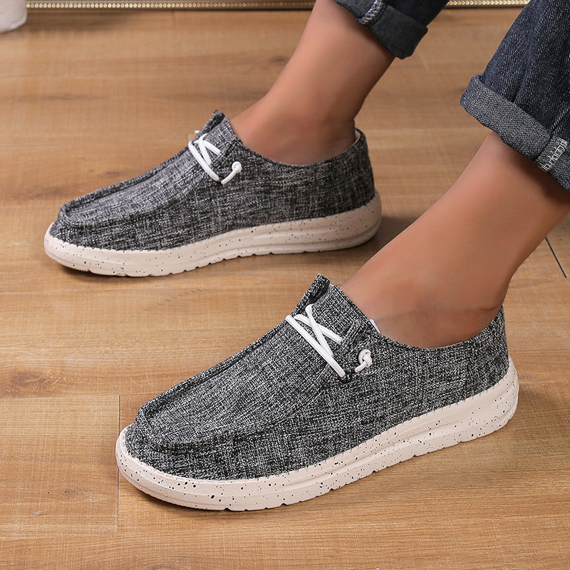 Cross-border Xiyin Best-selling Large-size Canvas Casual Shoes For Men, Canvas Men Loafers_vogvips.com