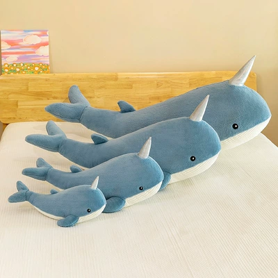 Shark Pillow Whale Pillow Sleeping: Oyuncaq yastıqlar