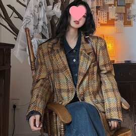 早春西装外套气质复古女装外套上衣