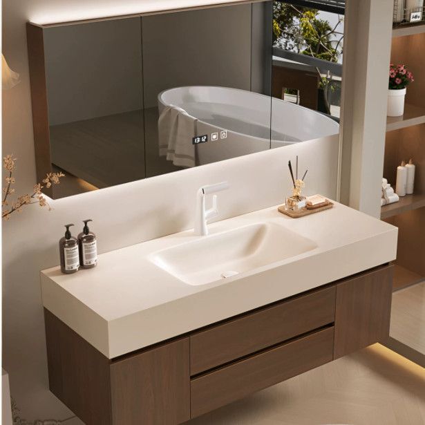 Medieval Style Bathroom Cabinet Cream Slate Hot-Bent Integrated Basin Bathroom Washbasin Bathroom Cabinet Combination Washbasin Medieval Style Bathroom Cabinet Cream Slate Hot-Bent Integrated Basin Bathroom Washbasin Bathroom Cabinet Combination Washbasin