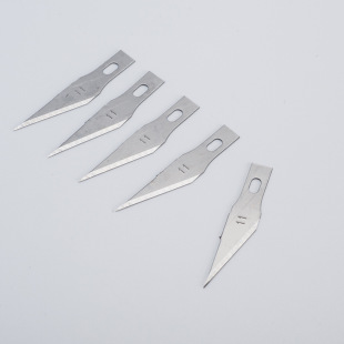 Manufacturer Customized Wholesale Engraving Blade Flat Head Oblique Head Model Blade Large Quantity and Excellent Price 5 Pieces Per Box Utility Blade