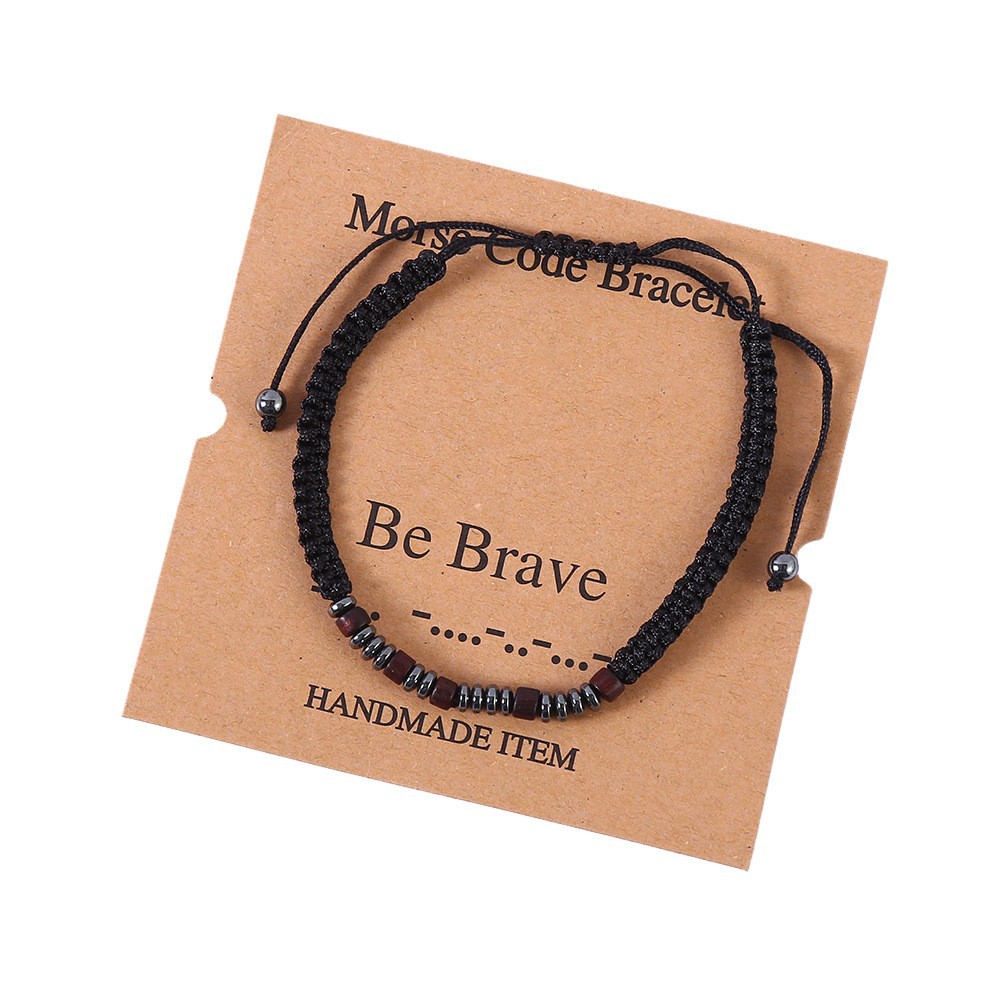 15g Weight Iron Stone Pendant Material Drawstring Bracelets Classification rope Chain Material 1 Piece Quantity Holiday, Daily Occasion rope, Iron Stone Material Geometric Pattern Unisex Gender Beaded, Braid Design Classic Style Style Classic Style Geometric Rope Iron Stone Wholesale Drawstring Bracelets 5