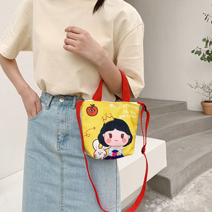 Shangxin ins canvas handbag 2024 hot selling Korean style casual children's bag shoulder crossbody bag manufacturer wholesale