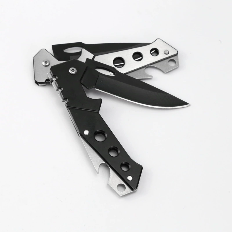 Small handheld fruit pocket knife with key for home use