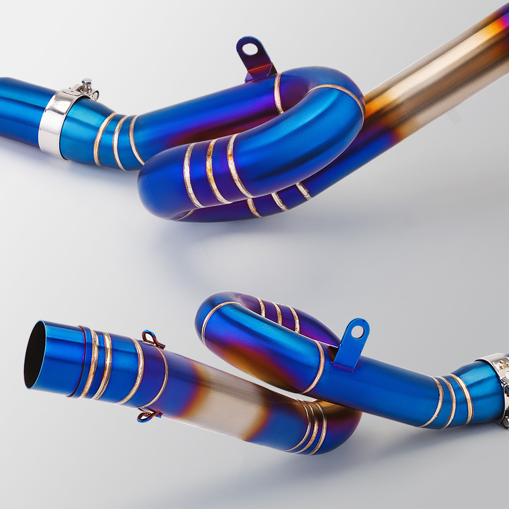 Suitable for 752S Modification, Front Exhaust Pipe, Bj750Gs Stainless Steel with Drum, Direct Installation Without Damage