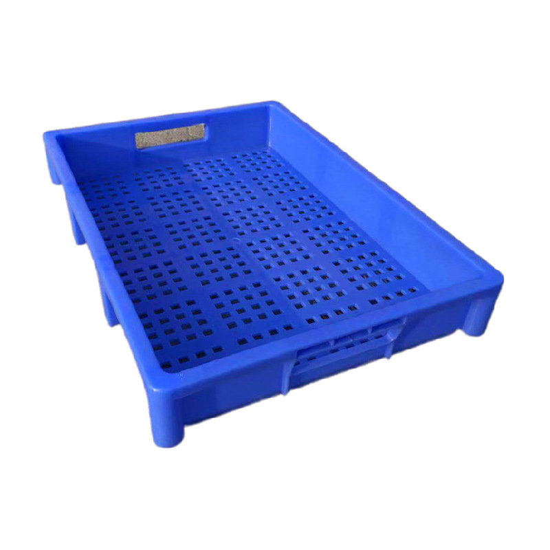 厂家江苏扬州塑料电池盘 带孔的塑料浅胶盆 漏水网眼透气浅框