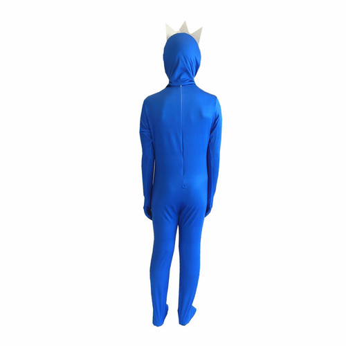 Halloween Rainbow Friend ROBLOX Game Cos Blue Colorful Little Monster Costume One-piece Suit
