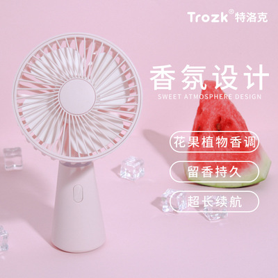 Trozk Turlock new pattern summer hold Fan Powerful desktop Mini Fan Portable hold