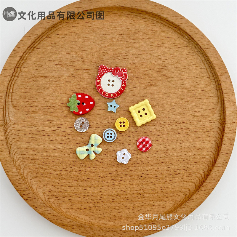 見栄えの良い夏のカラフルな kt アップルヒトデ穴あきボタン装飾アクセサリー diy ハンドブックベビー服ビーズ手頃な価格|undefined