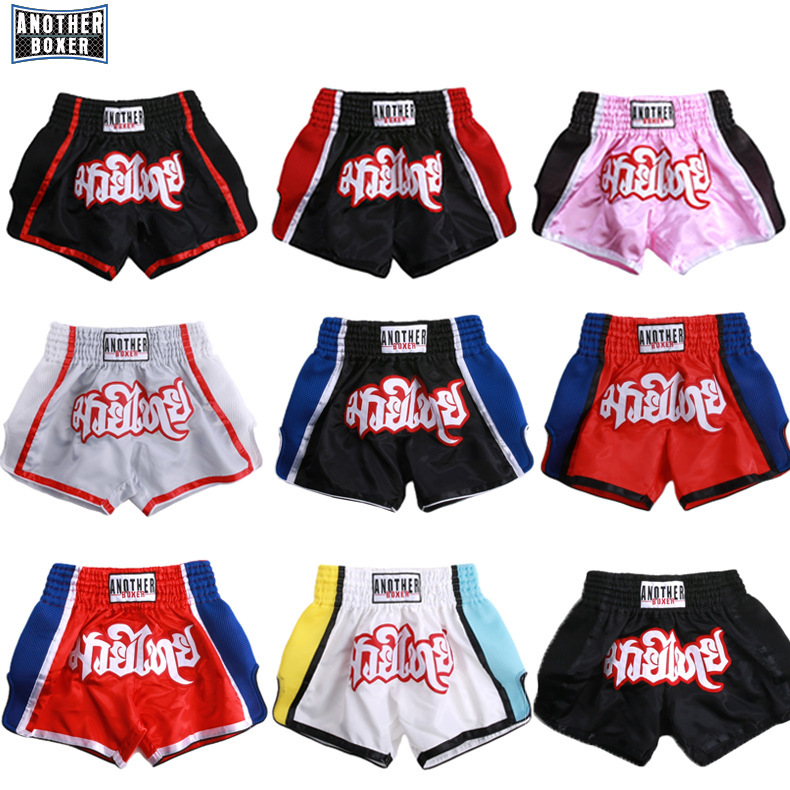 Thai boxing shorts men's and women's sparring suits boxing pants fighting fighting training suits pants can add logo a generation of hair